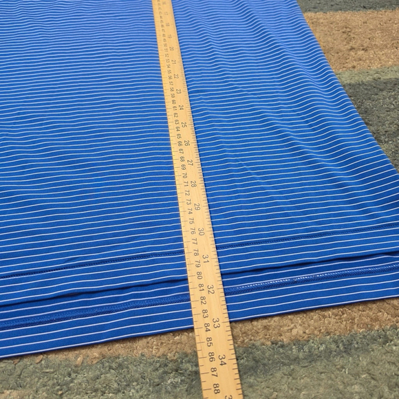 Peter Millar Polo Shirt Mens L Blue Check Summer Comfort Embroidered NSU - Picture 6 of 8